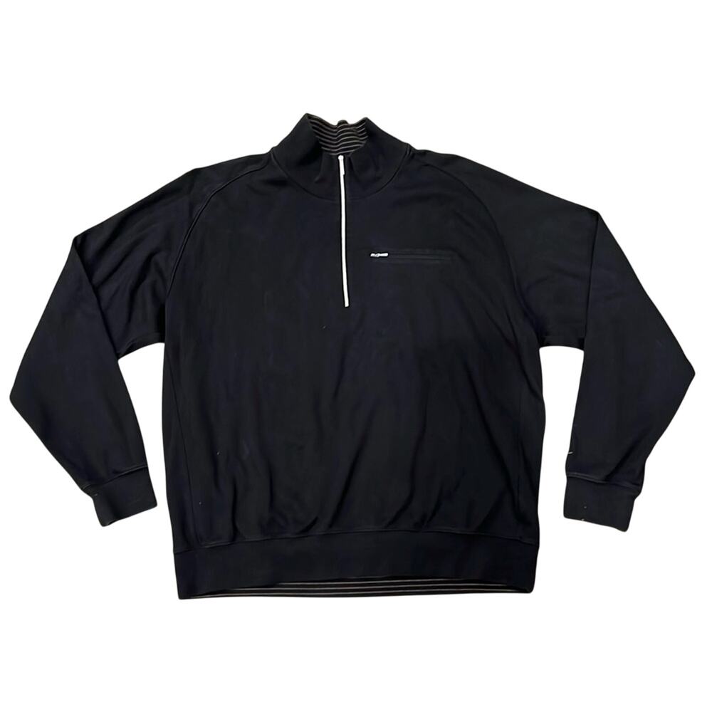 Nike Golf Men's Cotton Quarter Zip Pullover Black Size L